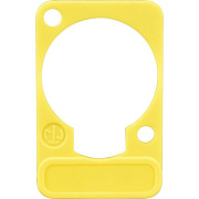 Neutrik DSS-YELLOW желтая подложка под панельные разъемы XLR D-типа, для нанесения маркировки